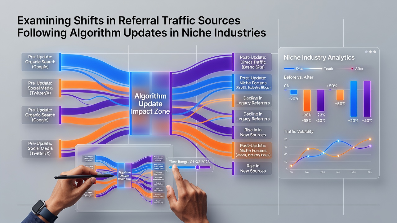 Examining Shifts in Referral Traffic Sources Following Algorithm Updates in Niche Industries